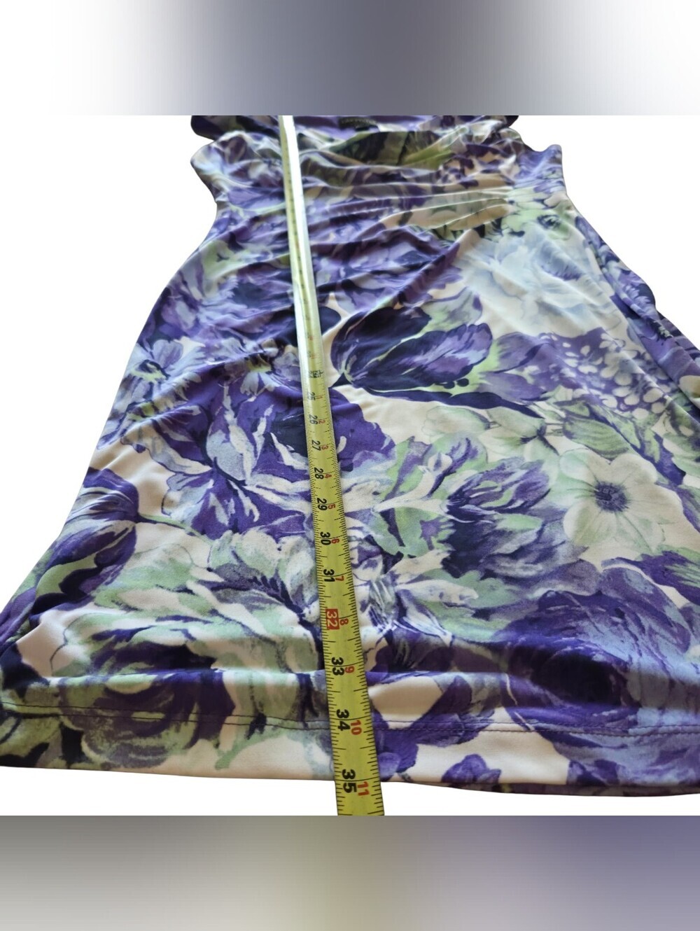 connected apparel Lavender and White Floral Sheath Dress - Picture 4 of 10